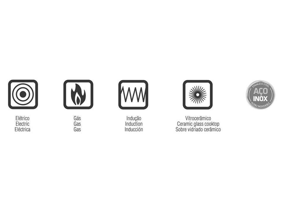 Caçarola Tramontina Inox Fundo Triplo Solar Baquelite 16cm - 5