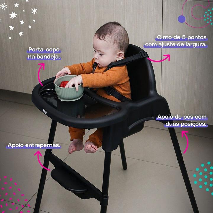 Cadeira de Alimentação 2 em 1 Cosco Kids Cook 2 Posições de Altura 0 a 15kg - 3