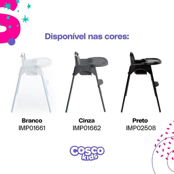 Cadeira de Alimentação 2 em 1 Cosco Kids Cook 2 Posições de Altura 0 a 15kg - 5