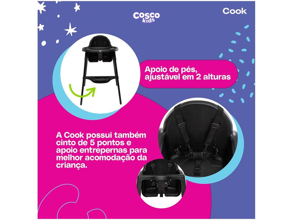 Cadeira de Alimentação 2 em 1 Cosco Kids Cook 2 Posições de Altura 0 a 15kg - 3