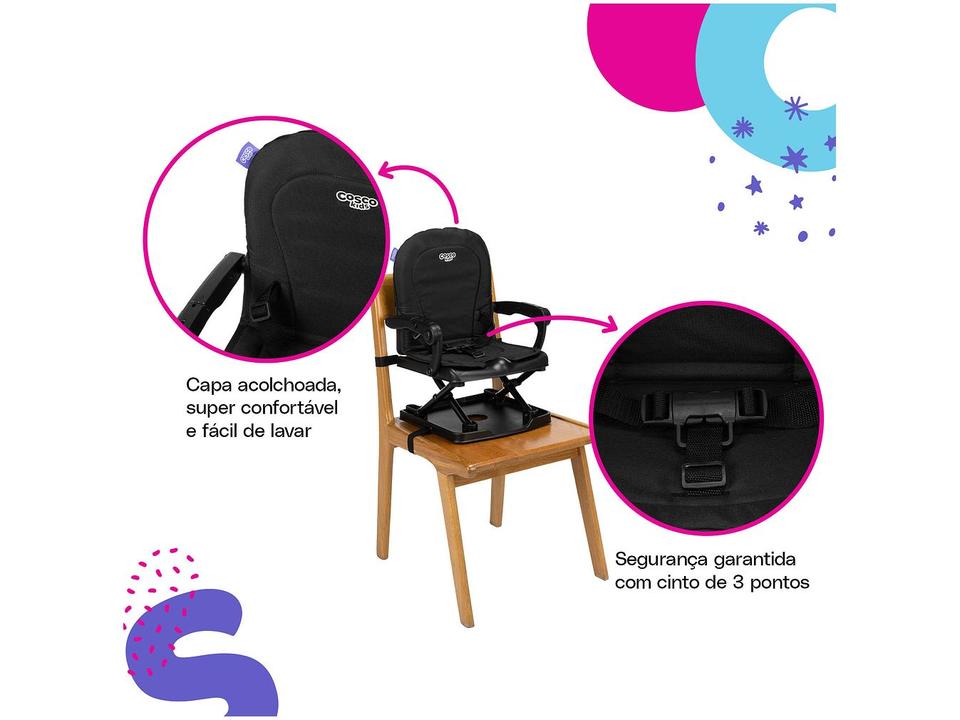 Cadeira de Alimentação Portátil Cosco Kids Pop 3 Níveis de Altura até 15kg - 2