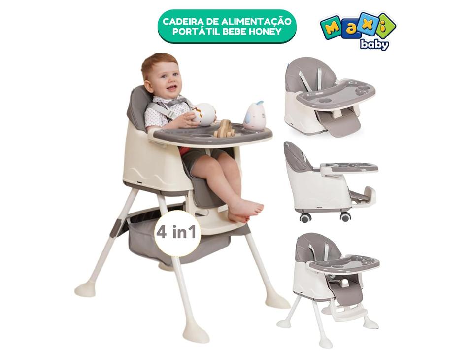 Cadeira de Alimentação Portátil Maxi Baby Honey 4 Níveis de Altura até 23kg - 6