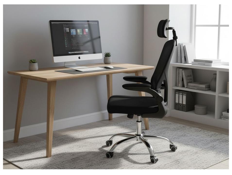 Cadeira de Escritório Diretor Giratória Preto FC-29-4 Otello - 1