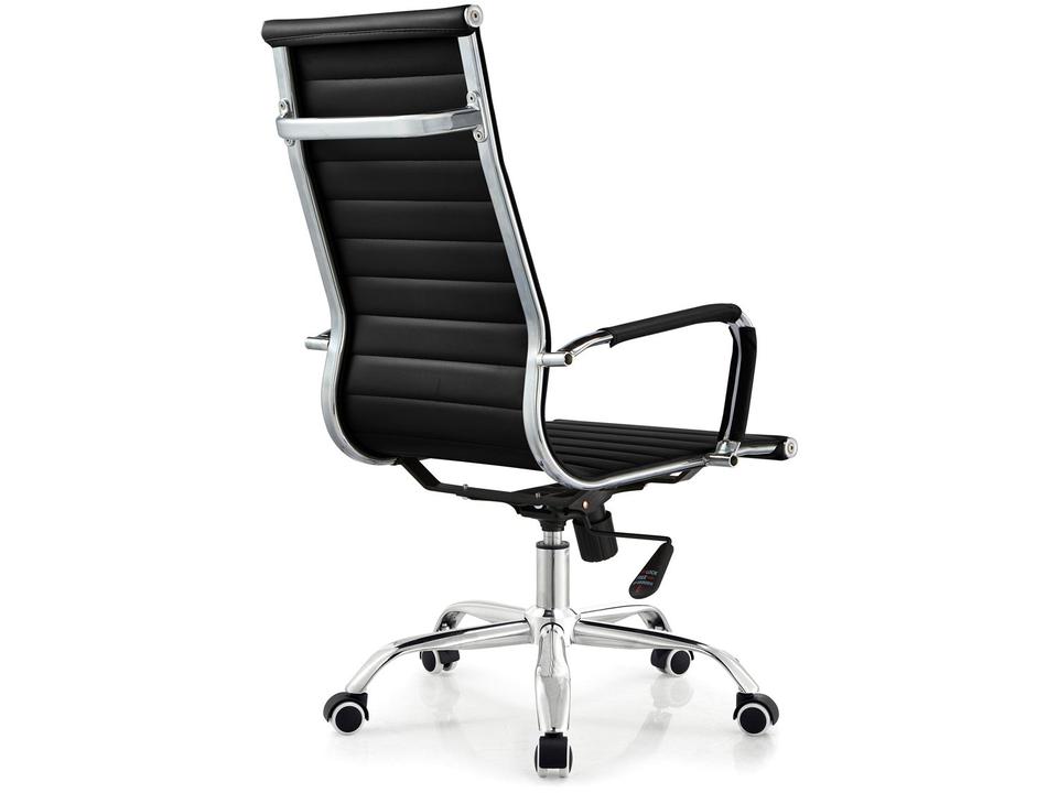 Cadeira de Escritório Presidente Esteirinha Giratória Preta EST-PR1 Otello - 3