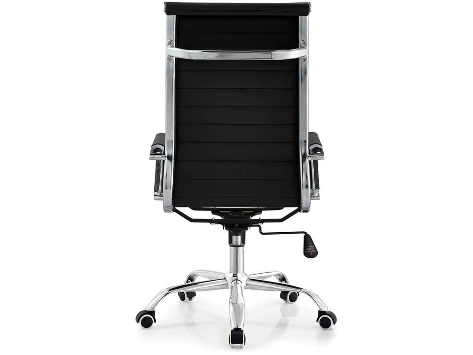 Cadeira de Escritório Presidente Esteirinha Giratória Preta EST-PR1 Otello - 4