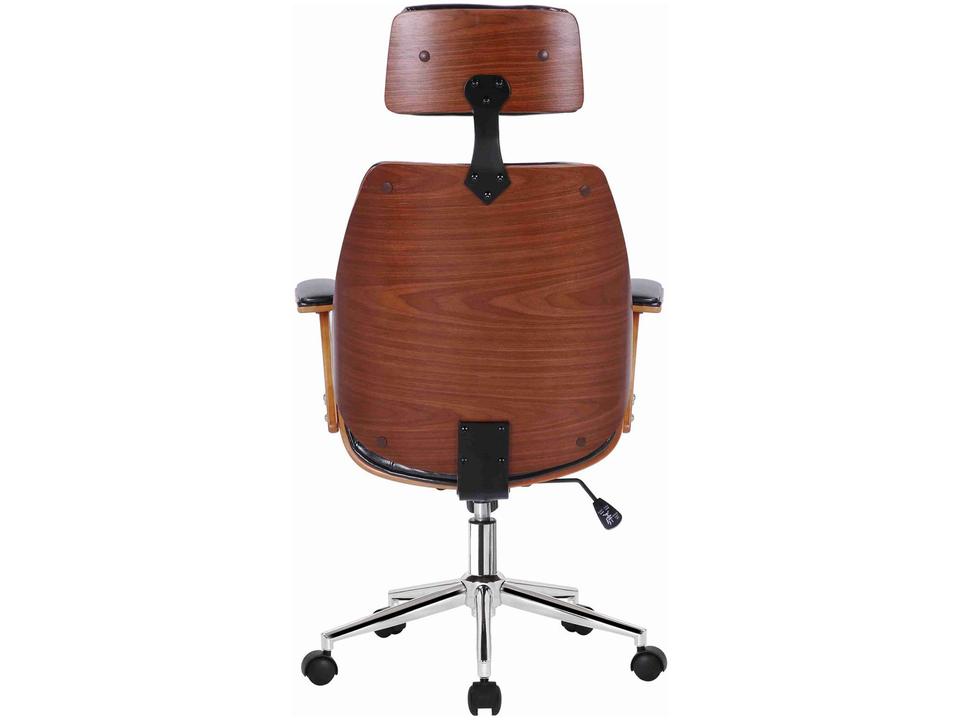 Cadeira de Escritório Presidente Giratória Preta DSG-001 Otello - 3