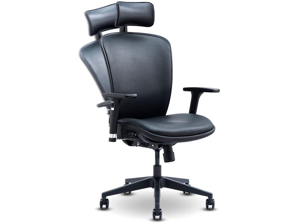 Cadeira de Escritório Presidente Giratória Preto - 11