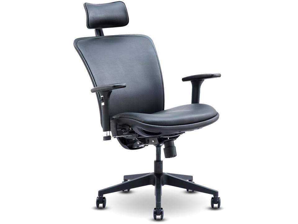 Cadeira de Escritório Presidente Giratória Preto - 2