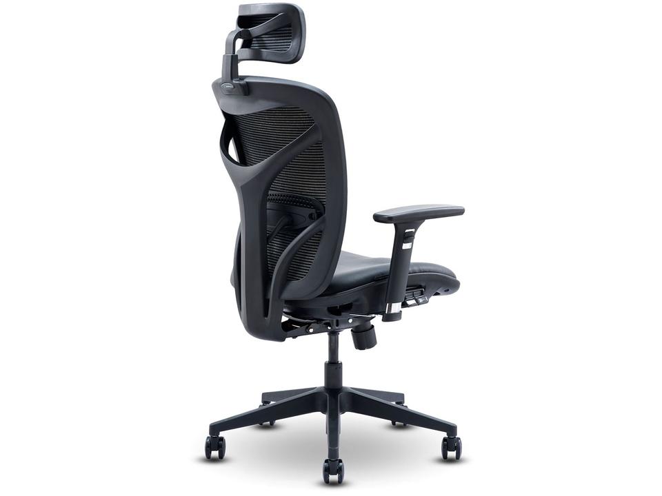 Cadeira de Escritório Presidente Giratória Preto - 8