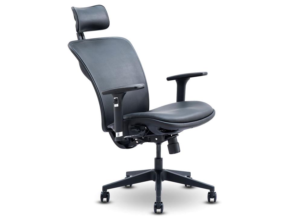 Cadeira de Escritório Presidente Giratória Preto - 3