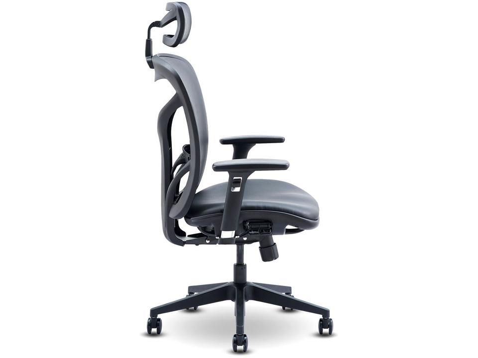 Cadeira de Escritório Presidente Giratória Preto - 6