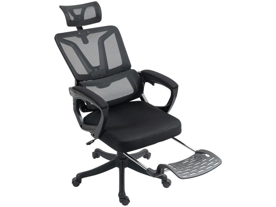 Cadeira de Escritório Presidente Giratória Reclinável Preto PRE-005 Otello - 2