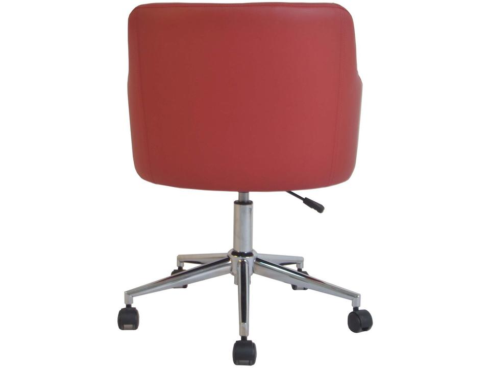 Cadeira de Escritório Presidente Giratória Vinho - 3