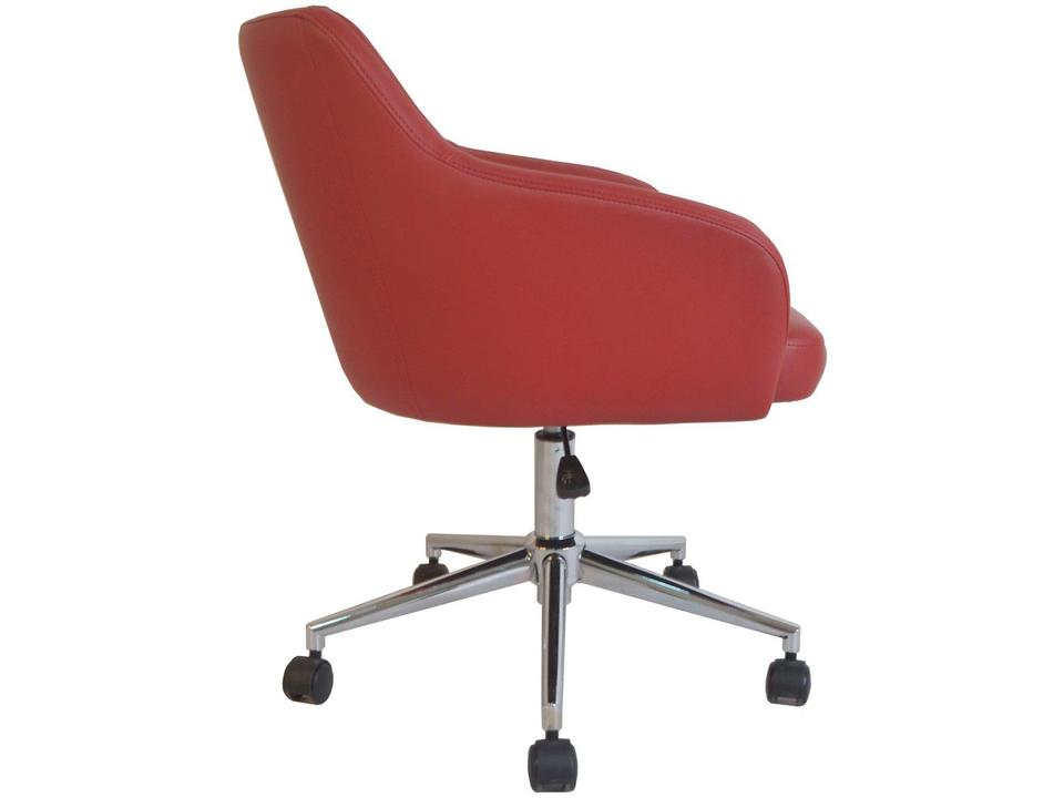 Cadeira de Escritório Presidente Giratória Vinho - 2