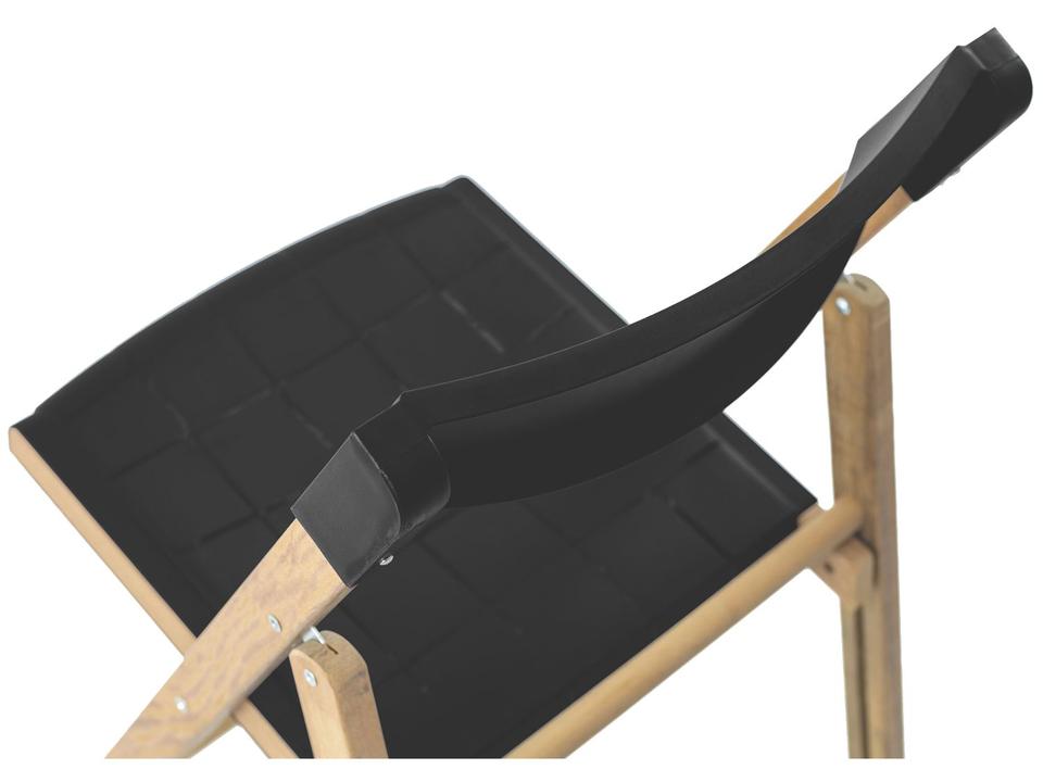 Cadeira de Madeira Mista e Polipropileno Pé Palito Dobrável Potenza Itaúba - 4