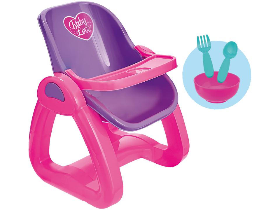 Cadeira de Papinha para Boneca Usual Brinquedos - Baby Love