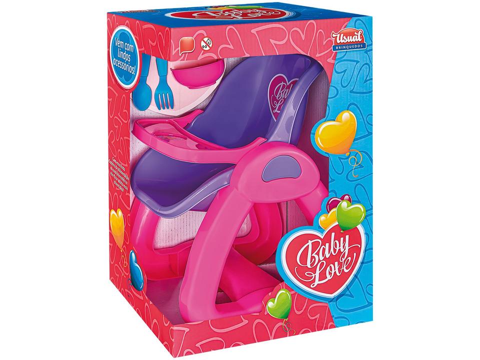 Cadeira de Papinha para Boneca Usual Brinquedos - Baby Love - 1