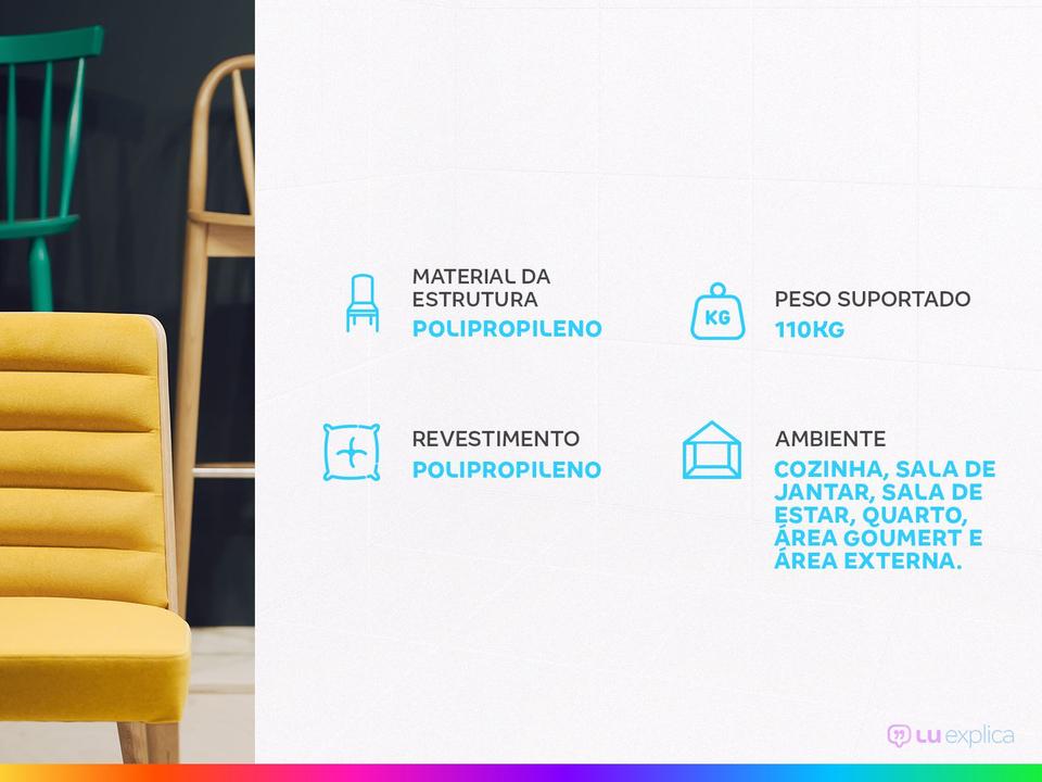 Cadeira de Polipropileno Empório Tiffany Eames DSW INJ - 1