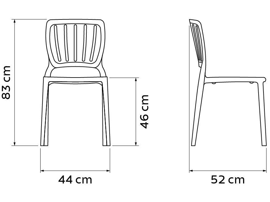 Cadeira de Polipropileno Pé Palito Tramontina Manu - 6