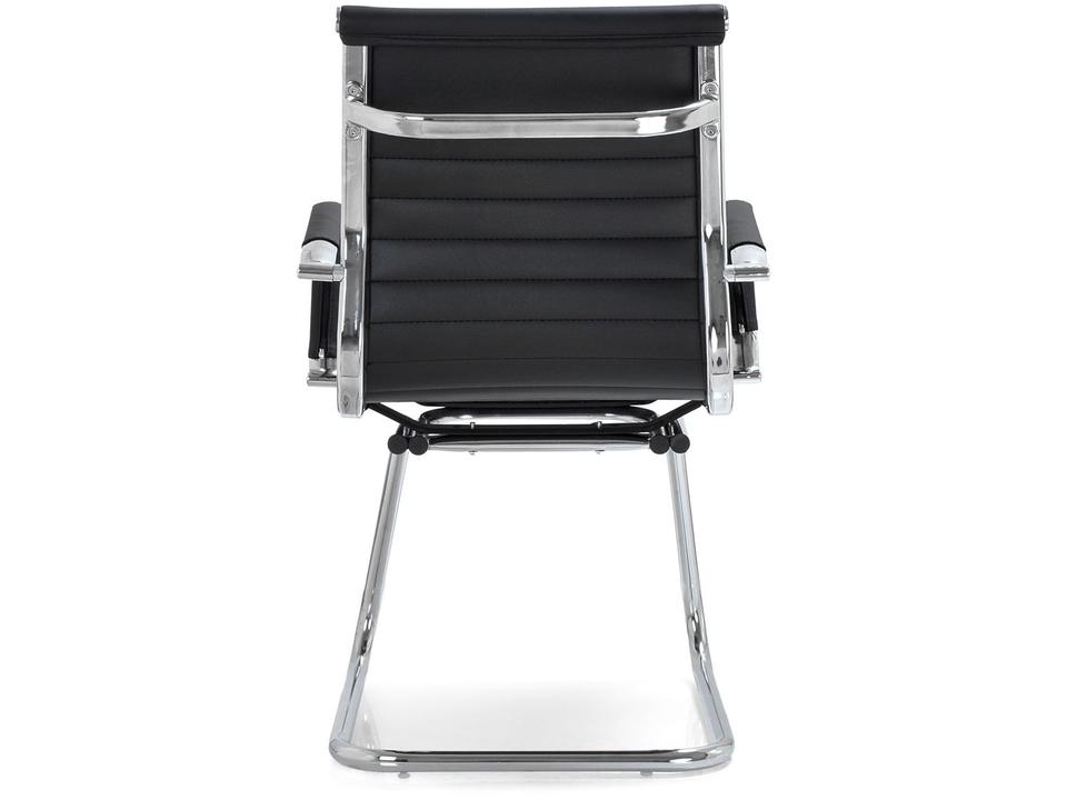 Cadeira Escritório Interlocutor Esteirinha Fixa Preta EST-FX1 Otello - 4