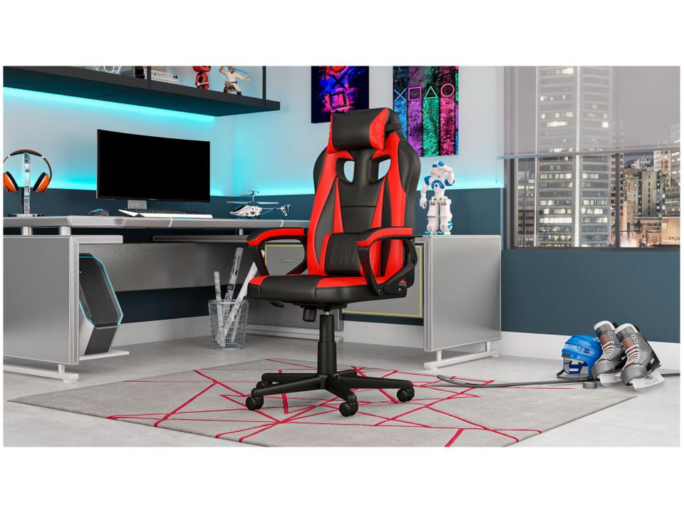 Cadeira Gamer Preta e Vermelha 100 - 1