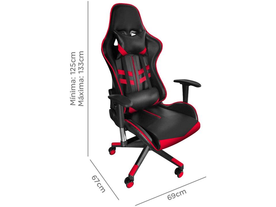 Cadeira Gamer Reclinável Preta GAM-PR1 AC Comercial - 7