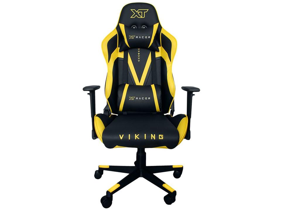 Cadeira Gamer XT Racer Reclinável Giratória Preta e Amarela Viking Series XTR-011 - 2