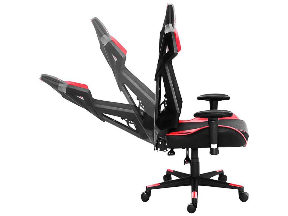 Cadeira Gamer XT Racer Reclinável - Preta e Vermelha Armor Series XTA100 - 5