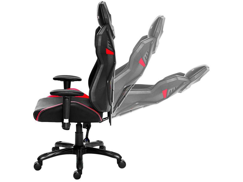 Cadeira Gamer XT Racer Reclinável - Preta e Vermelha Platinum Series XTP100 - 5