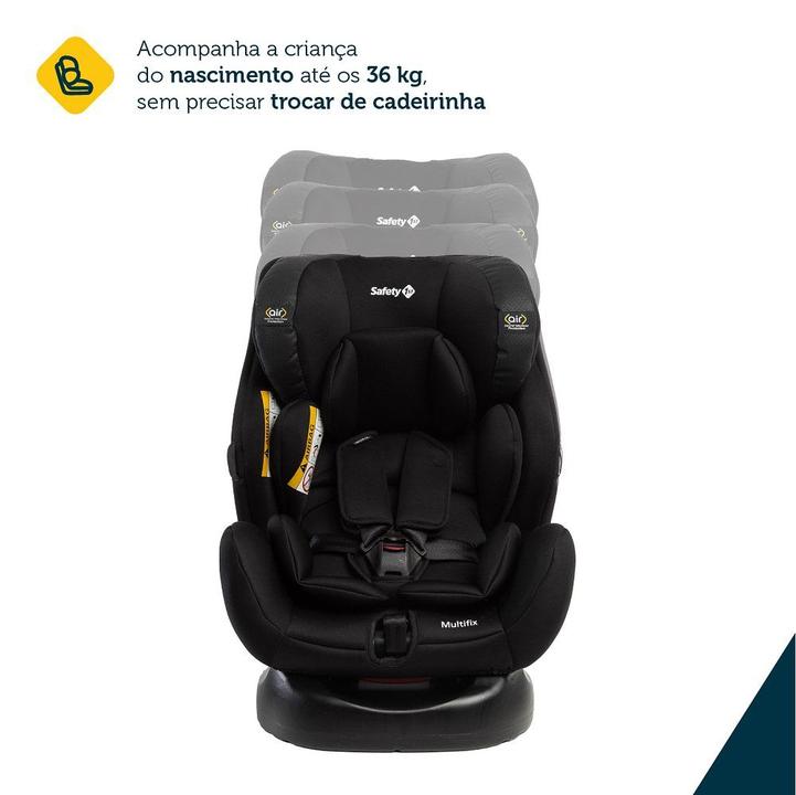 Cadeira Para Carro Multifix 0 A 36Kg Com Isofix Black Safety - 15