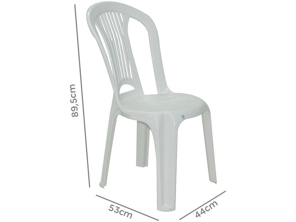 Cadeira Polipropileno Tramontina Basic Atlântida Economy Branco - 7