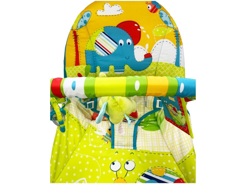 Cadeirinha de Descanso Mastela Reclinável Vibratória com Móbile Rocker Elefante até 18kg - 4
