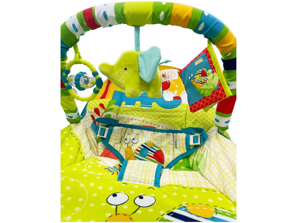 Cadeirinha de Descanso Mastela Reclinável Vibratória com Móbile Rocker Elefante até 18kg - 6