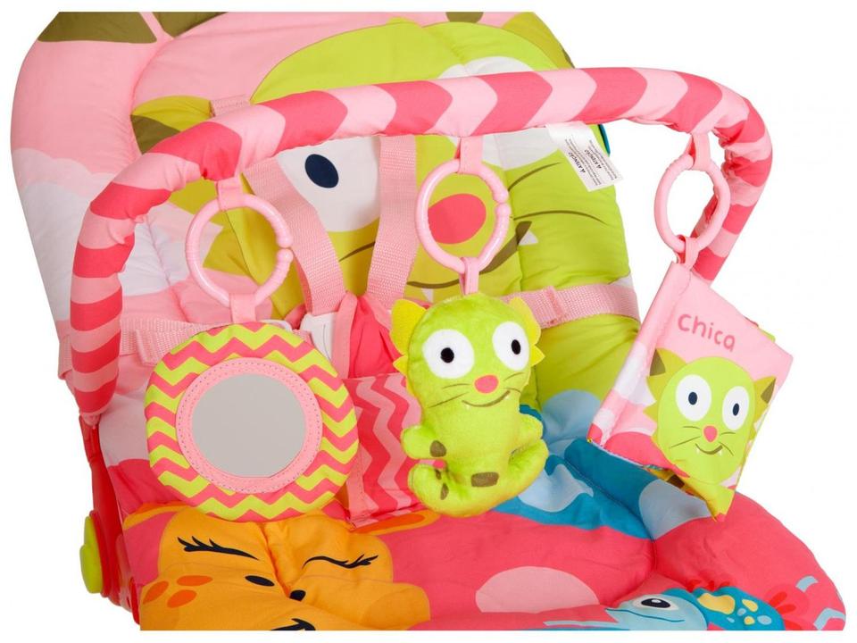 Cadeirinha de Descanso MultiKids Baby Reclinável Vibratória Gato 0 a 15kg - 5