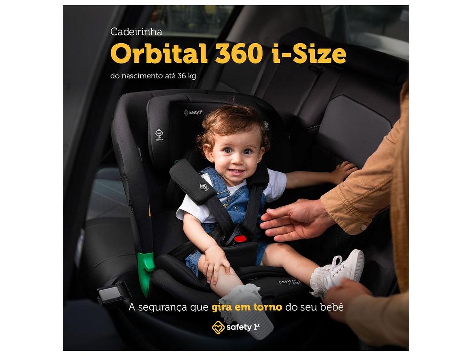 Cadeirinha para Auto com Isofix Safety 1st Orbital 360 i-Size 0 a 13kg Múltiplas Posições - 1