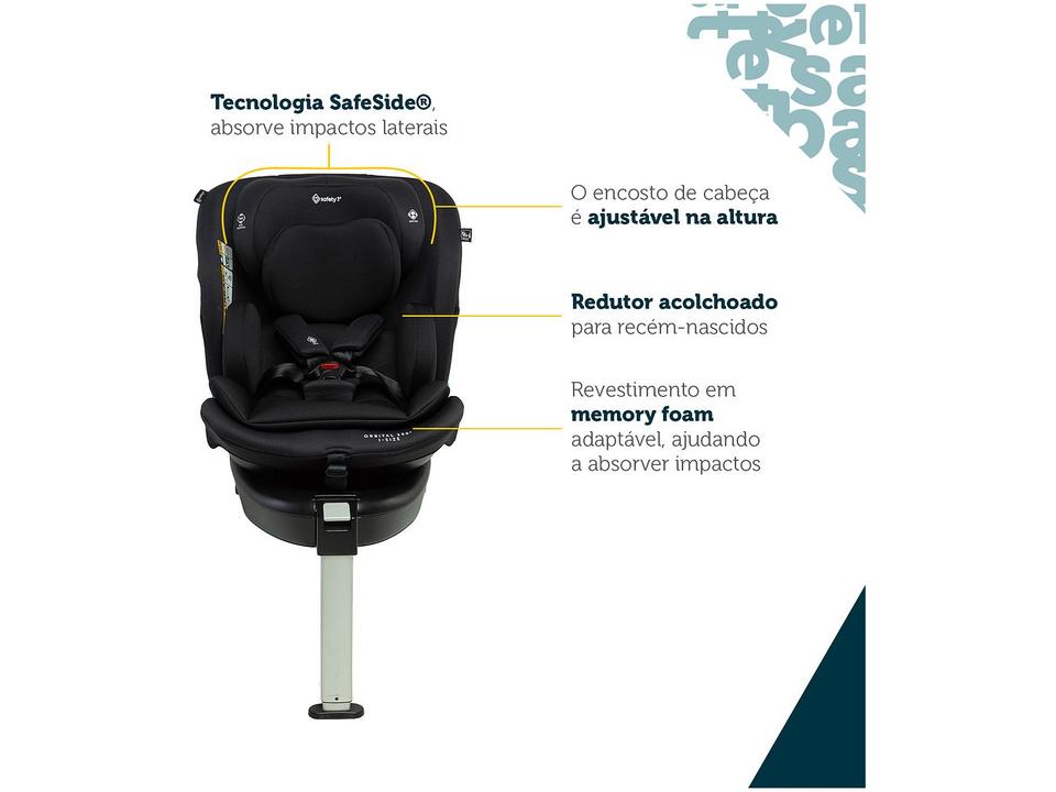 Cadeirinha para Auto com Isofix Safety 1st Orbital 360 i-Size 0 a 36kg Múltiplas Posições - 3