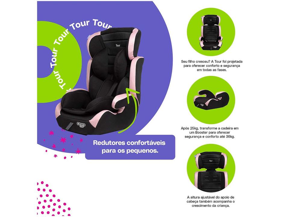 Cadeirinha para Auto Cosco Kids Tour 9 a 36kg - 2