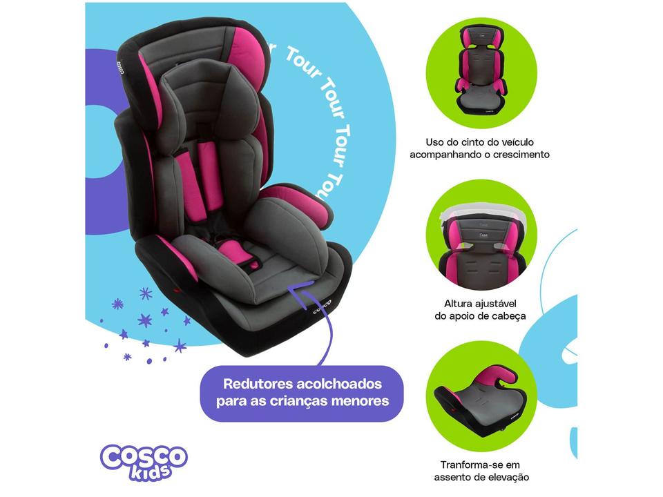 Cadeirinha para Auto Cosco Kids Tour 9kg a 36kg - 8