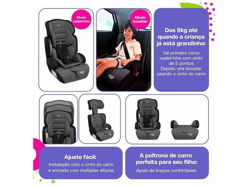 Cadeirinha para Auto Cosco Kids Zennya 9 a 36kg - 2
