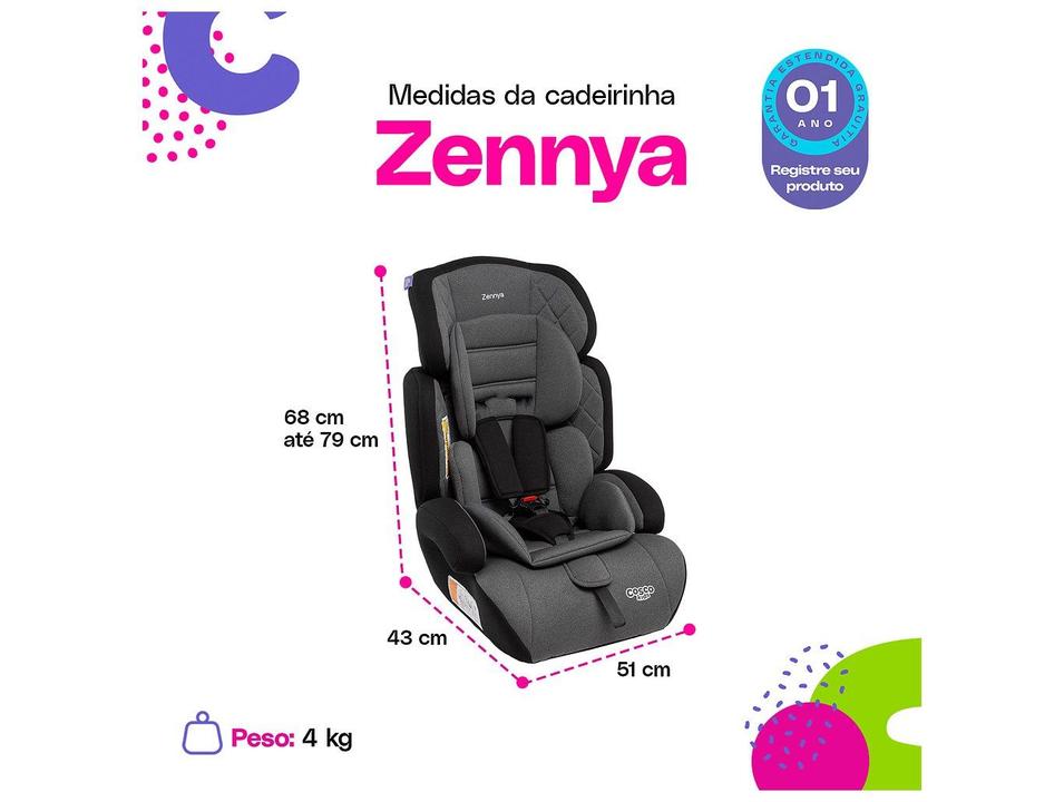 Cadeirinha para Auto Cosco Kids Zennya 9 a 36kg - 4