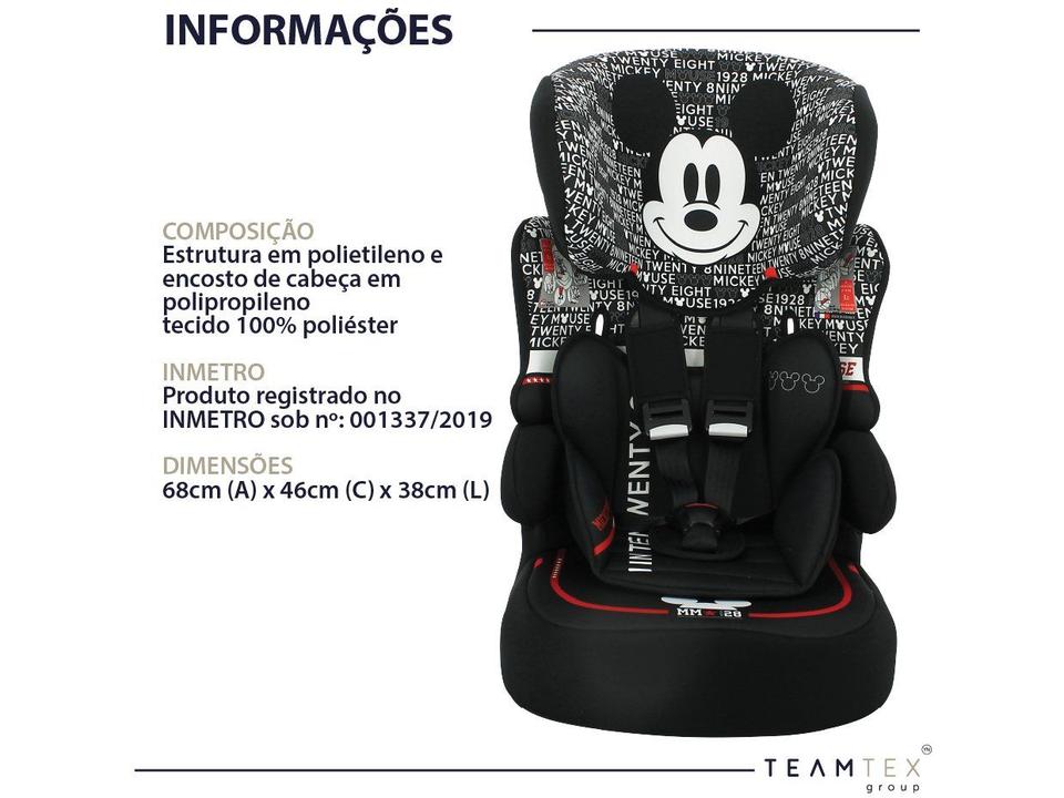 Cadeirinha para Auto Disney Kalle Mickey Mouse Typo 9 a 36kg - 9