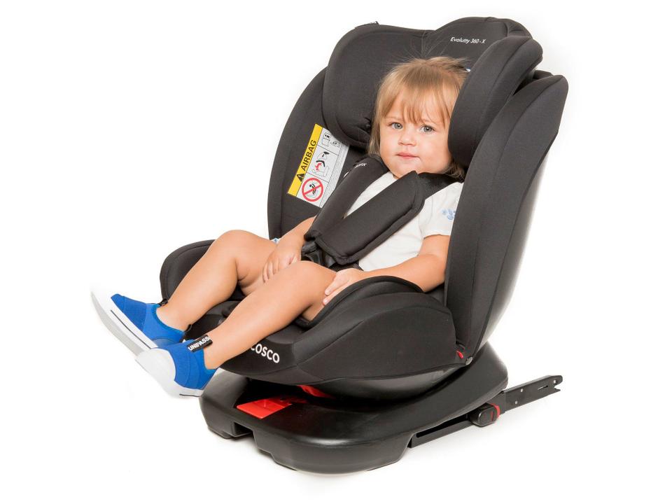 Cadeirinha para Auto Reclinável com Isofix Cosco Kids Evolutty 0 a 36kg 4 Posições 360º - 22