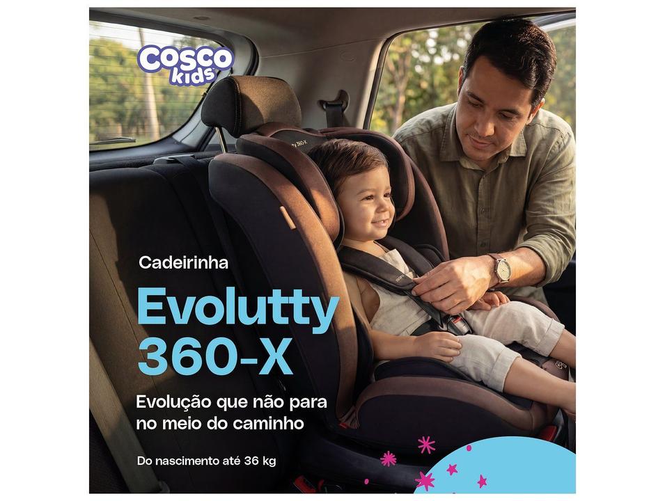 Cadeirinha para Auto Reclinável com Isofix Cosco Kids Evolutty 360-X 0 a 36kg 4 Posições - 1