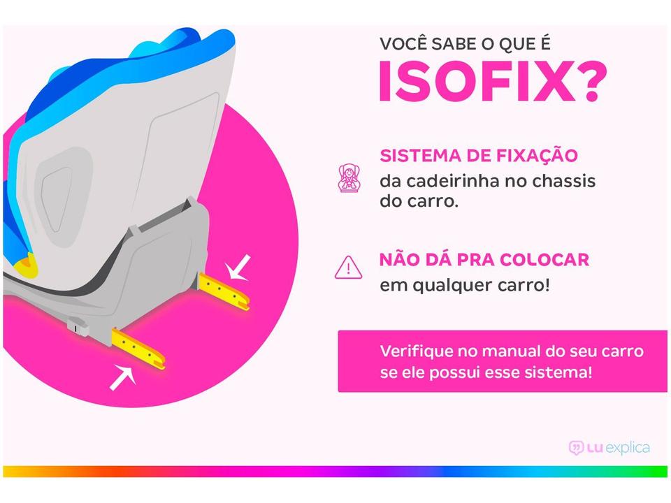 Cadeirinha para Auto Reclinável com Isofix - 1