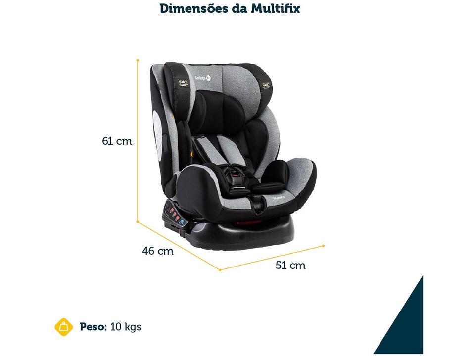 Cadeirinha para Auto Reclinável com Isofix Safety 1st Multifix 0 a 36kg 4 Posições - 19