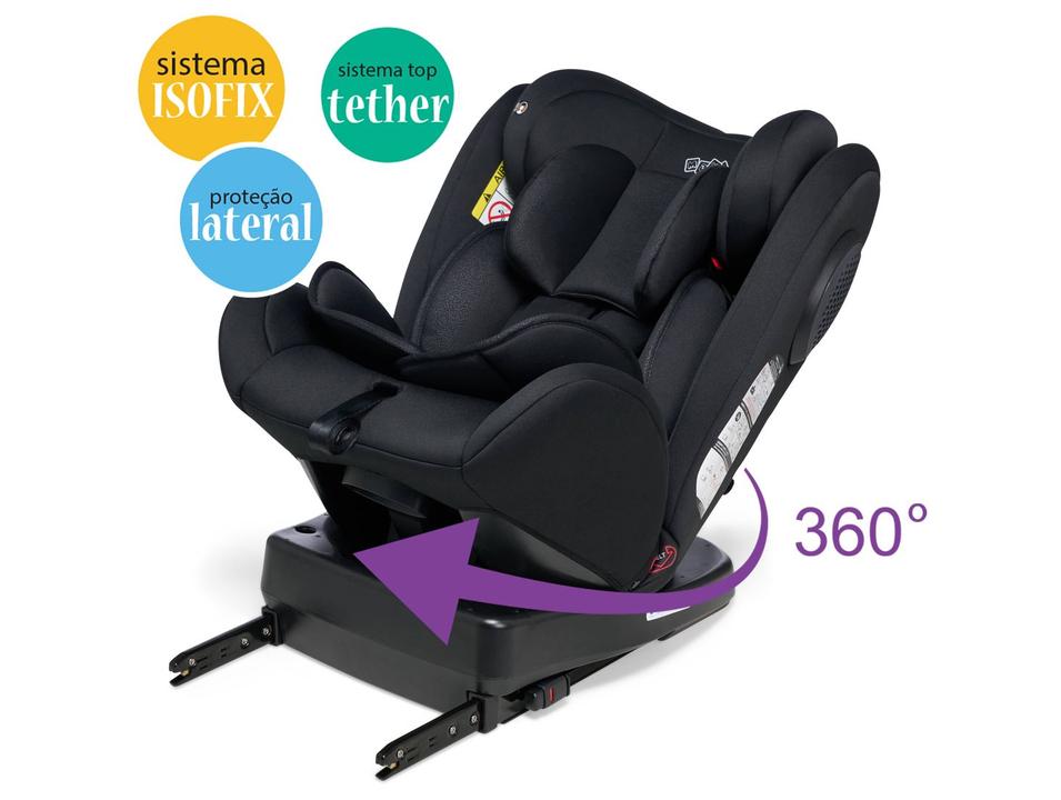 Cadeirinha para Carro 360º Com Isofix Reclinável Maxi Baby Eternity até 36kg 4 Posições - 1