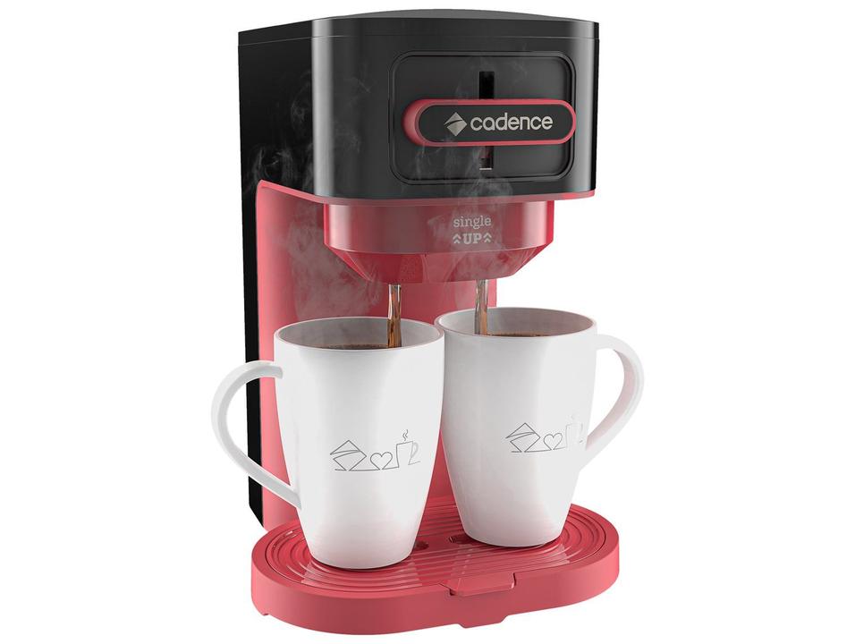 Cafeteira Cadence Single Up 2 Cafés Preta e Vermelha CAF230 - 10