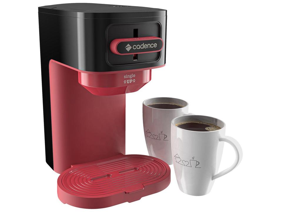 Cafeteira Cadence Single Up 2 Cafés Preta e Vermelha CAF230 - 8