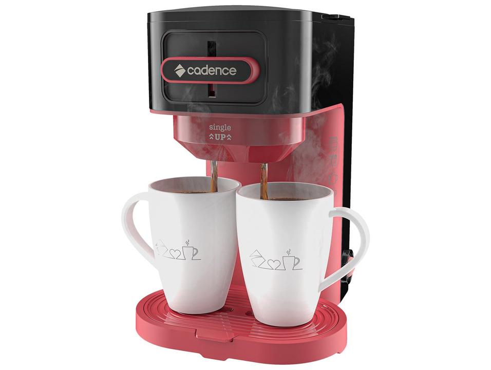 Cafeteira Cadence Single Up 2 Cafés Preta e Vermelha CAF230 - 9