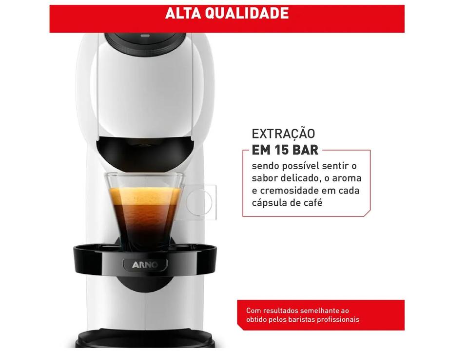 Cafeteira Elétrica Arno Nescafé Dolce Gusto Genio S Basic DGS1 Branca - 4